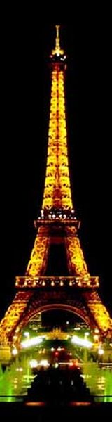 Eiffel Tower in Paris France - 1889 - Height: 1,063 feet (324 m)